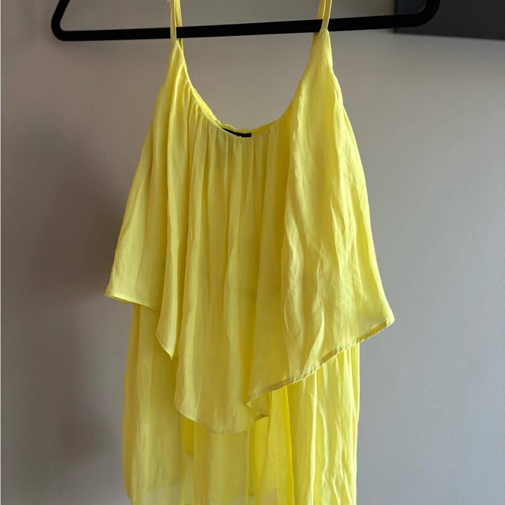 Yellow Women's Layered Top